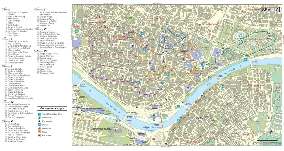 Séville carte de visites