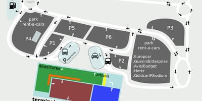 L'aéroport de séville carte