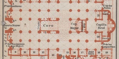 Carte de la cathédrale de Séville