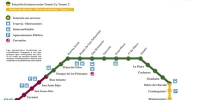 Le métro de Séville carte